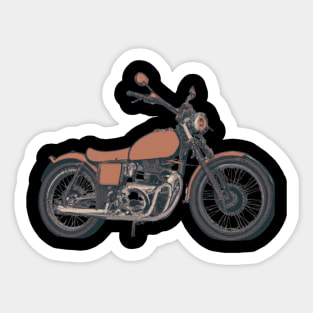 Vintage motorcycle Sticker